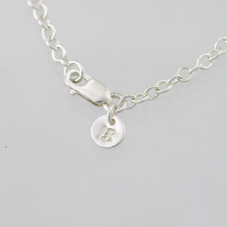 Large sterling silver Palm Tree Necklace