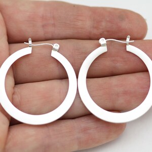 Hoops- Large in sterling silver