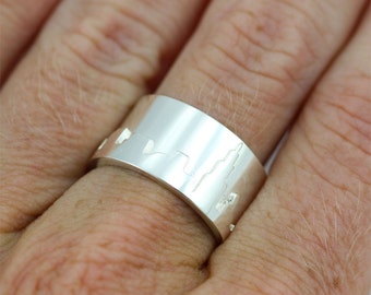 Chicago Skyline Ring Sterling Silver (Made to Order)