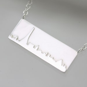 Paris Skyline Necklace in sterling silver