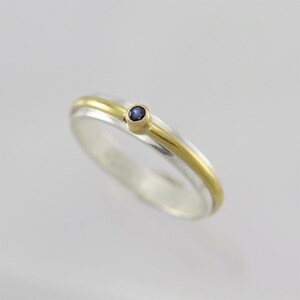 1 Stone Wrap Ring 14K, Sm. (Genuine Sapphire) (Made to Order)