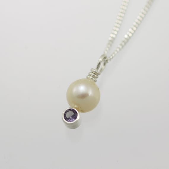 Alexandrite and pearl best sale necklace