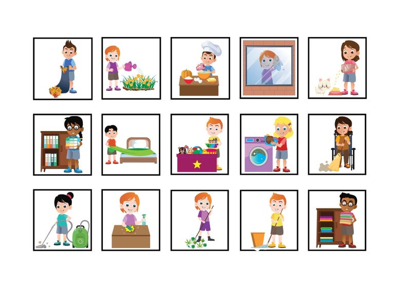 Visual Schedule for Autistic Children – Instant Digital Download ...