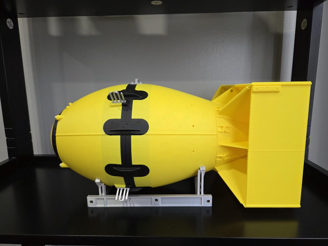 Fat Man Atomic Bomb 3D Printed Model | 1:8 Scale (15