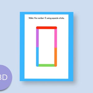 Numbers Popsicle Sticks Pages