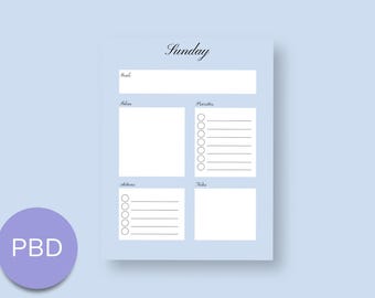 Classic Daily Planner Pages