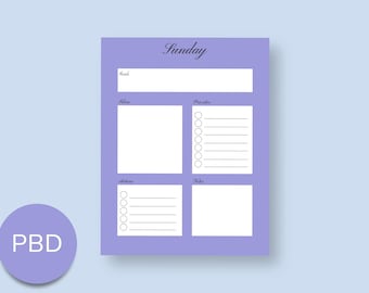 Classic Daily Planner Pages