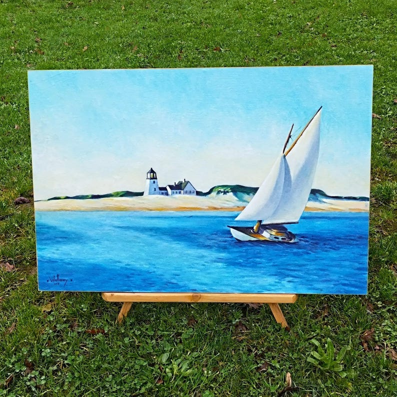 Edward Hopper * the Long Leg * Oil Painting Copy