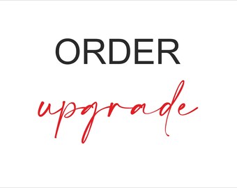 Order Upgrade - Nothing will be shipped