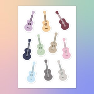 Tour Guitars Sticker Sheet