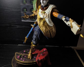 ジン、3Dプリント、樹脂フィギュア、高さ、リーグ・オブ・レジェンド 