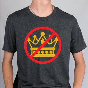 Anti Trump Political Tee, No Kings In America Shirt, Patriotic Protest Shirt, Anti Maga Democracy Gift, July 4th Liberal Tee for Her