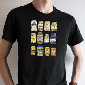 Vintage Canned Pickles tee, Canning Season tee, Funny Pickle Jar tee, Homemade Pickles Gift, Retro Food Lover Gift