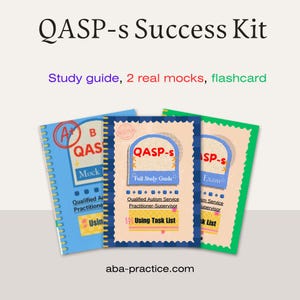QASP-S Prüfungsvorbereitungs-Kit | Studienführer + 2 Echte Mock Exams | Digitales ABA-Zertifizierungsstudienpaket | PDF-Download