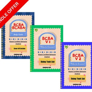 BCBA Exam Prep Kit | Studienführer + 2 volle Mock-Prüfungen | 6th Edition Aufgabenliste | ABA-Zertifizierungspaket | PDF-Download
