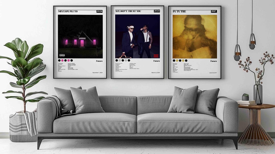 Future Poster Set of 3 Album Poster, Digital Download, We Dont Trust ...