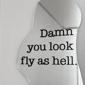 Damn You Look Fly as Hell Typography Decal