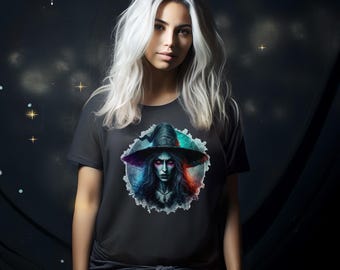 Witch Vintage Horror T-Shirt, Retro Spooky Tee, Halloween Gift, Classic Creature Feature, Horror Movie Fan Apparel, Halloween Party Shirt,