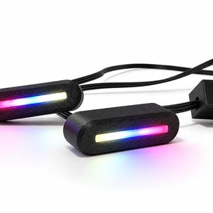 Oświetlenie przednie Mini Sim Racing | 2x3 diody LED | Diody LED Spotter | Oszczędność miejsca dzięki mocowaniu pod kątem do przodu
