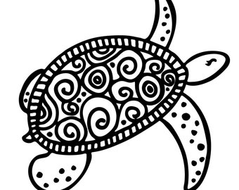 Turtle svg/ sea turtle svg/ tortoise svg/ sea svg/ decal/ stencil/ vinyl/ cut file/ vector