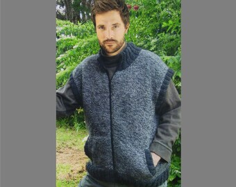 Pdf Knitting Pattern Men S Or Women S Ribbed Sweater Etsy