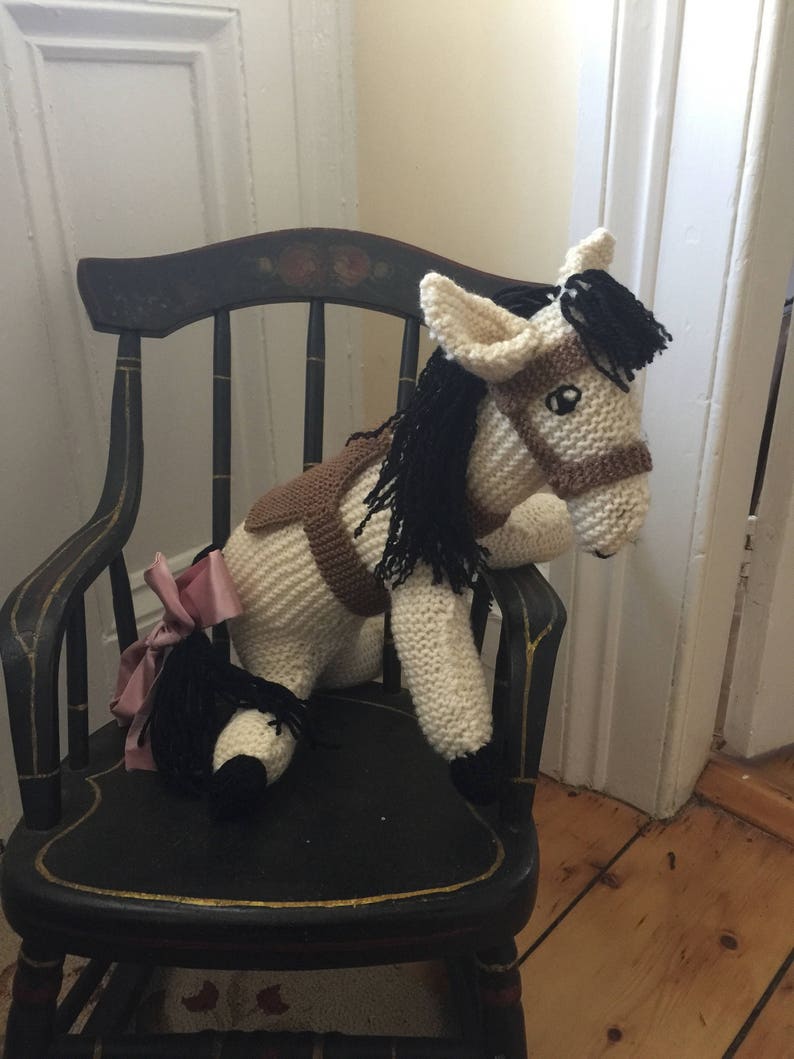 PDF Knitting Pattern / Vintage Toy Horse Knitted toy Horse / Etsy