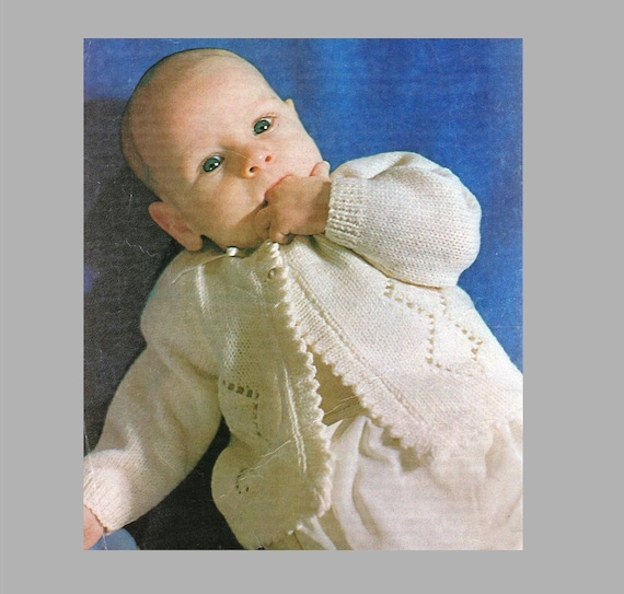 Pdf Knitting Pattern Baby Knitting Pattern Machine Or Handknit Cardigan 4 Ply Yarn Digital Download Pdf Post Free Knitting Pattern