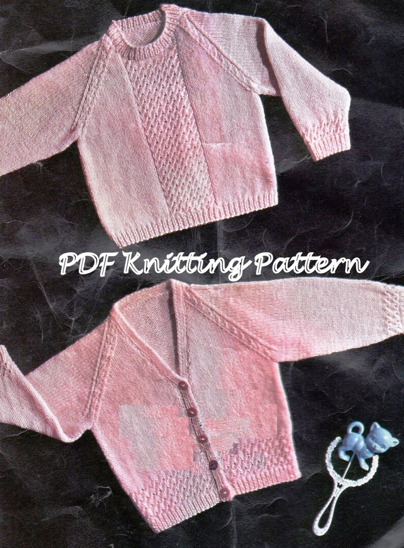 PDF Pattern / Vintage Baby Knitting Pattern / Baby Sweater and Etsy