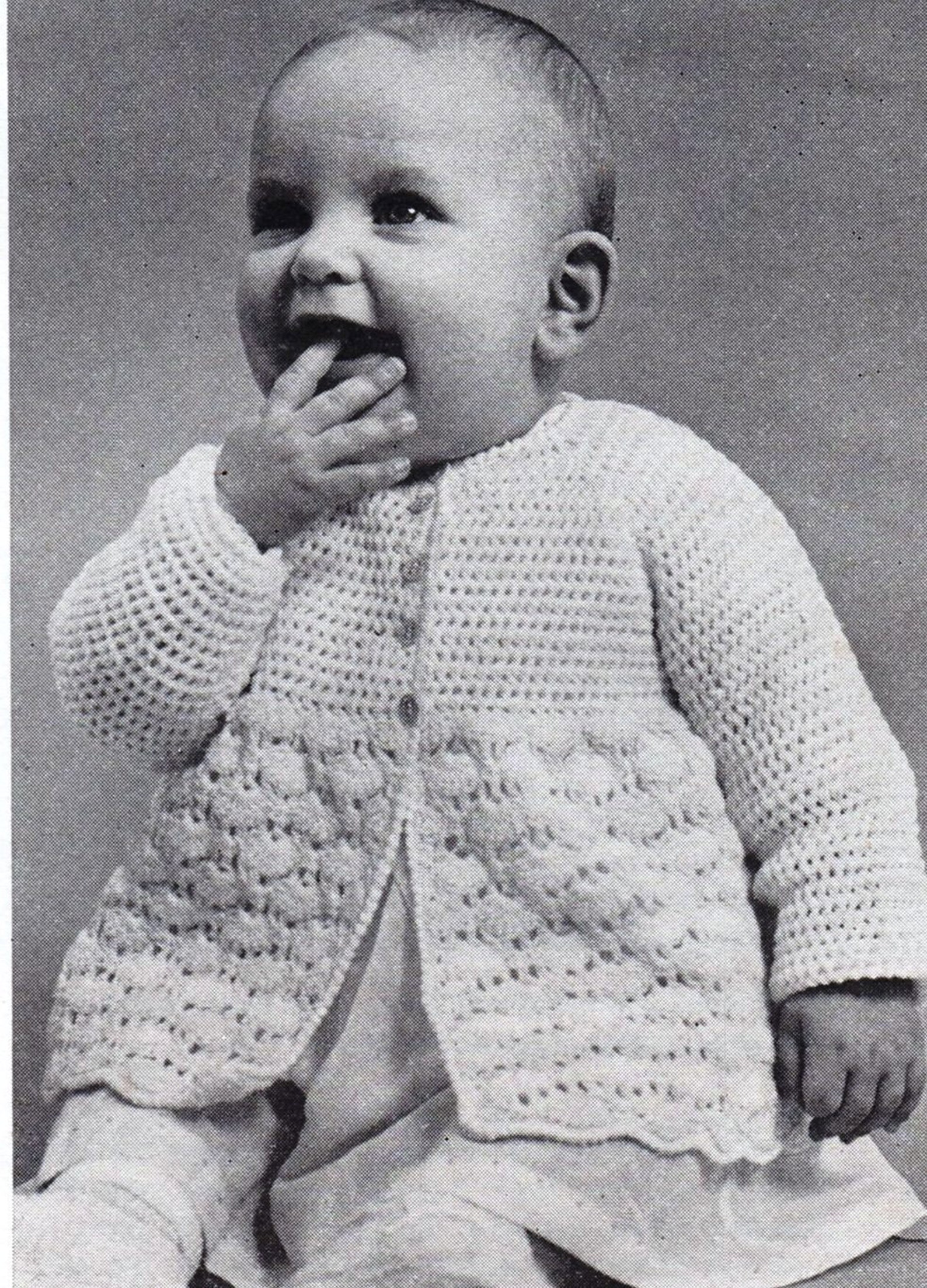Vintage Baby Crochet Pattern / 4 Baby Cardigan in 1 Pattern/ Etsy