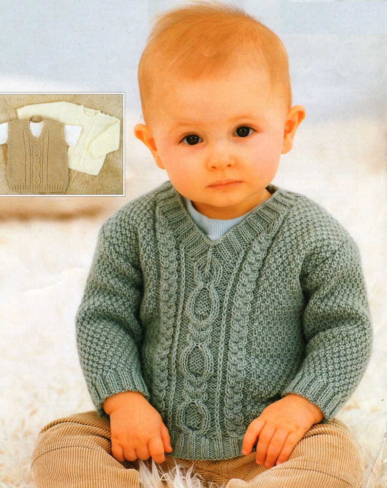PDF Knitting Pattern / Vintage Baby Knitting Pattern / Six Etsy