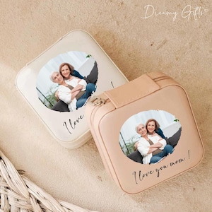 Personalisierte Foto Schmuckschatulle, Foto Schmuckschatulle für Mama, benutzerdefinierte Paar Foto Schmuckschatulle, Gedenkschmuckschatulle, benutzerdefinierte Foto Schmuckschatulle