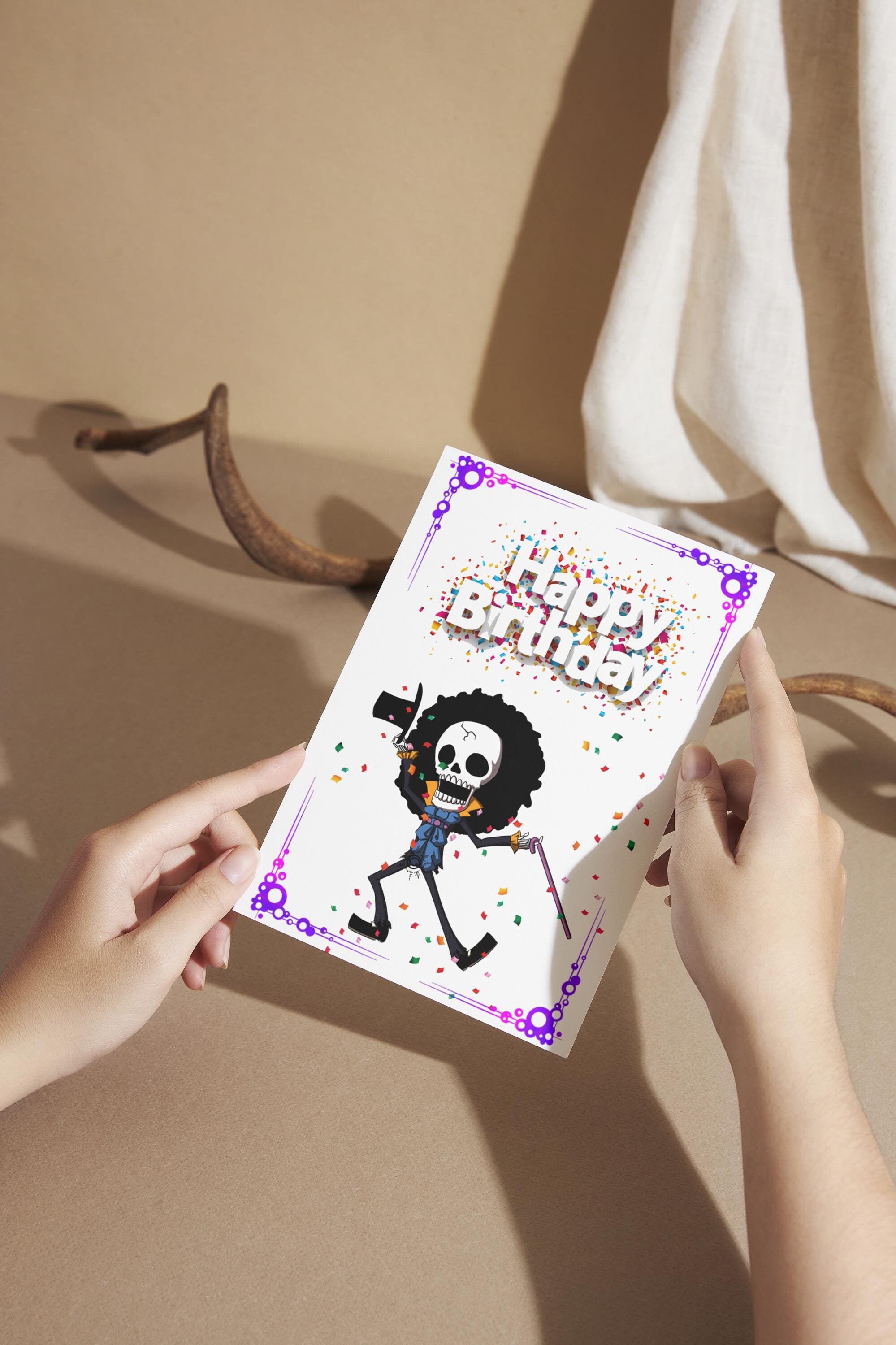 One piece bday greeting card - Etsy 日本