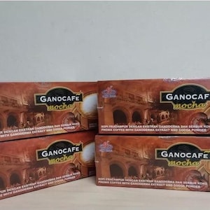 4 Boxes Ganocafe Mocha Instant Coffee X 15 Sachets + FREESHIP