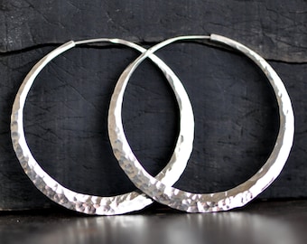 1 2 inch silver hoop earrings