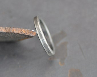 thin sterling silver ring band