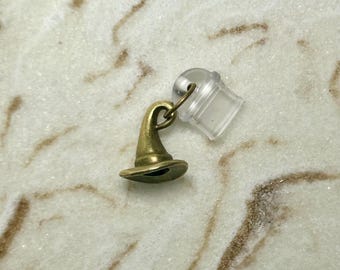 Witch / wizard hat | dust plug | phone charm | ereader charm | usb-c | lightning | cellphone | kindle dust plug | iphone dust plug | android