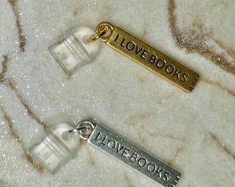 Bookish | dust plug | phone charm | ereader charm | usb-c | cellphone | kindle dust plug | iphone dust plug | android charm | books | reader