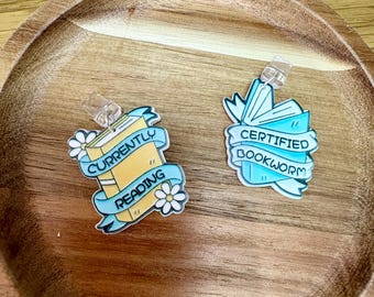 Bookish Dust Plug | Phone Charm, eReader Charm | USB-C, Lightning | Cellphone | Kindle Accessory | Christmas Gift | Bookworm, Reading, Books