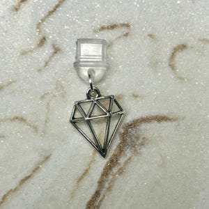 Diamond | Dust Plug | Phone Charm | Ereader Charm | USB-C | Lightning | Cellphone | Kindle Dust Plug | iPhone Dust Plug | Android Charm