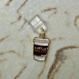 Coffee Cup | Dust Plug | Phone Charm | Ereader Charm | USB-C | Lightning | Cellphone | Kindle Dust Plug | iPhone Dust Plug | Android Charm
