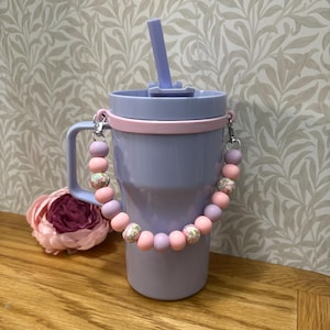 Tumbler Carrier | Tumbler Strap | Silicone Water Bottle Handle | Travel Cup/Mug Holder | Tumbler Accessories | Drinks Bottle Carry Strap