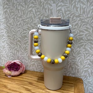 Tumbler Carrier | Tumbler Strap | Silicone Water Bottle Handle | Travel Cup/Mug Holder | Tumbler Accessories | Drinks Bottle Carry Strap