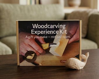 Wood Carving Kit For Hobbies. Carving a Wooden Whale. Sharp Hand Forged Carving Steel Knife, Ergonomic Handle. Adults and Hobbies. Gift Men.