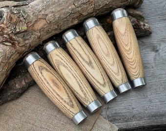 Double Ferrule Handles, Ash Wood Replacement Handles for Hand Tools