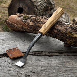 Spoon Carving Gouges, Bowl Hollowing Tools, Hand Forged 52100 Carbon Steel, Gift for Him image 1