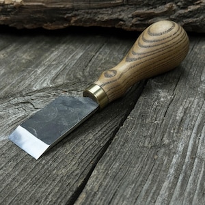 Straight Skiving Knife. Razor Sharp Blade. Leather Japanese Knife. Hand ...