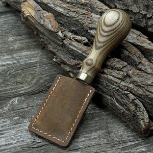 Straight Skiving Knife. Razor Sharp Blade. Leather Japanese Knife. Hand ...