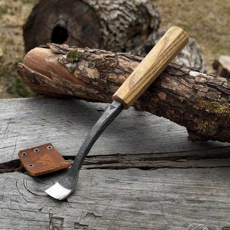 Spoon Carving Gouges, Bowl Hollowing Tools, Hand Forged 52100 Carbon Steel, Gift for Him image 1