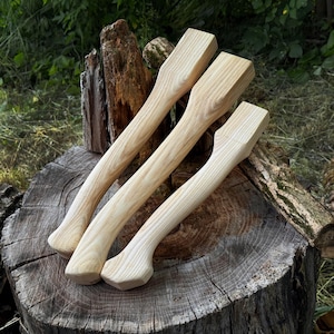 Replacement Axe Handle, Ergonomic Ash Wood Handles with Oak Wedges
