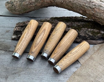 Replacement Tool Handles, Handmade Ash Wood Handles with Aluminum Ferrules